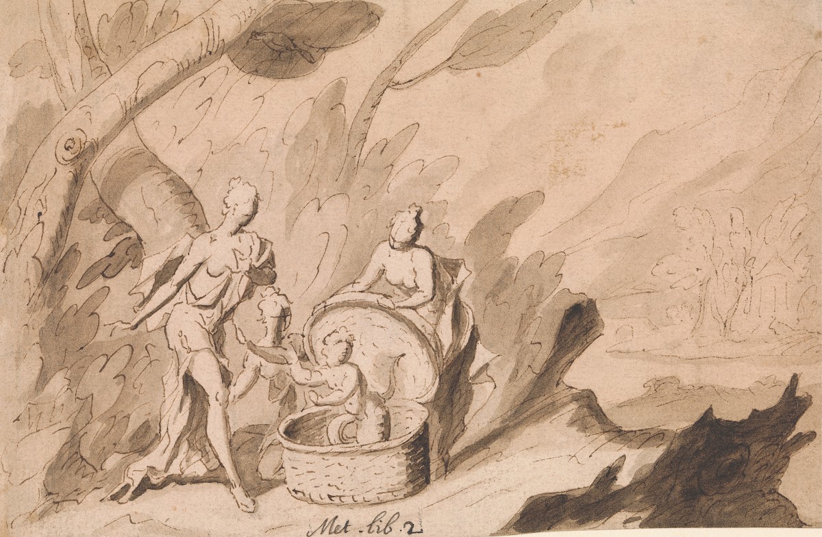 The Daughters of Cecrops discover Ericthonius Ovid Metamorphoses Book 2 1723