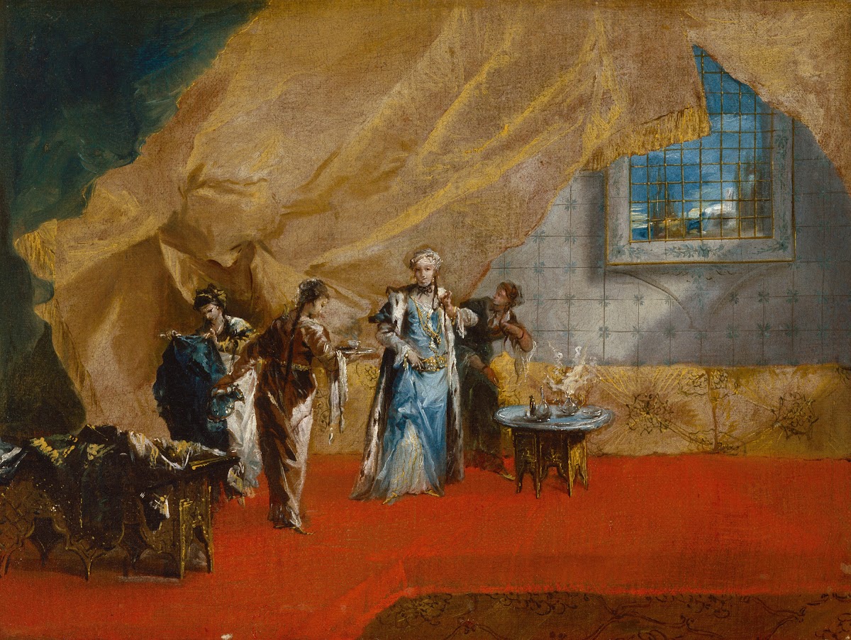 A Sultana taking Coffee in the Harem 1742 43