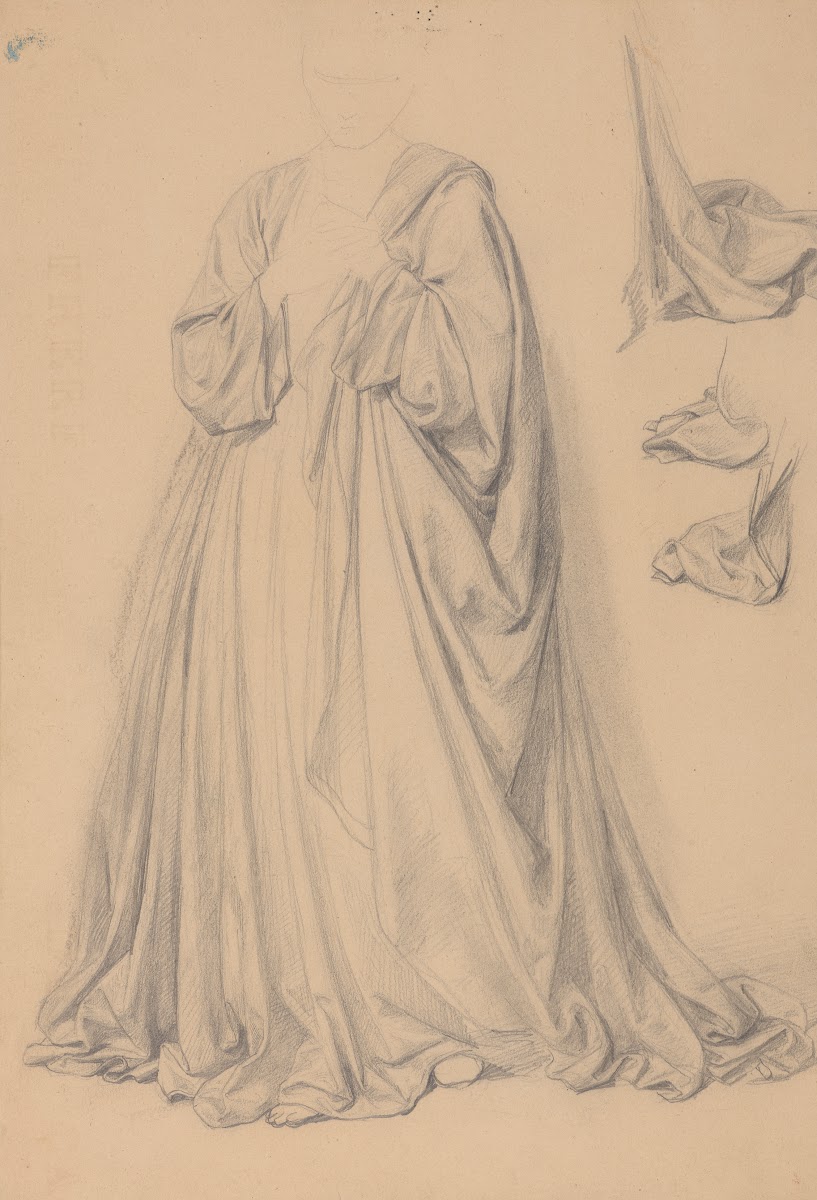 Study of Marys robes for the painting The Immaculate Conception of the Blessed V