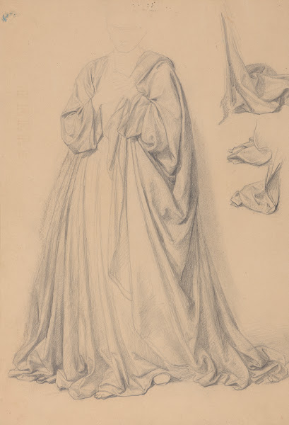 Study of Marys robes for the painting The Immaculate Conception of the Blessed V