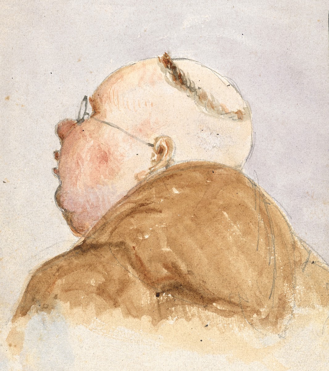 Mönch mit Brille von hinten 18391927
