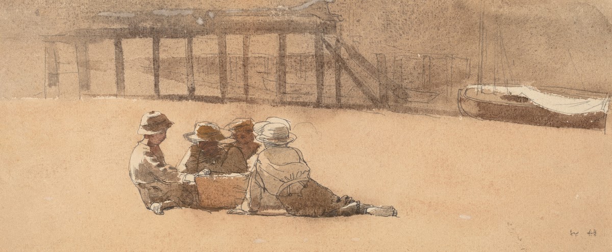 Four Boys on a Beach 1873