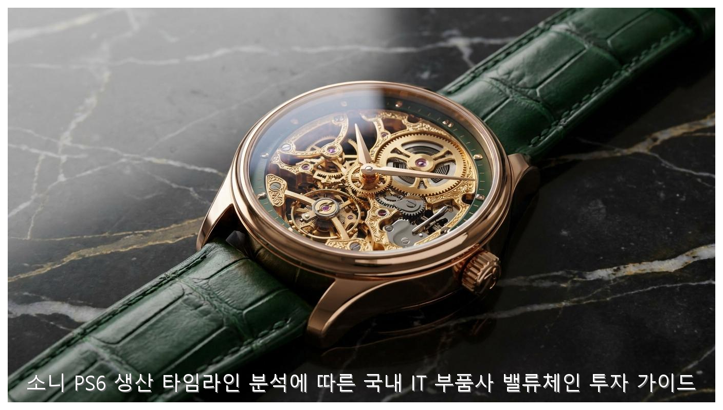소니 PS6 생산 타임라인 분석에 따른 국내 IT 부품사 밸류체인 투자 가이드 핵심 안내 및 분석 인포그래픽 (2)