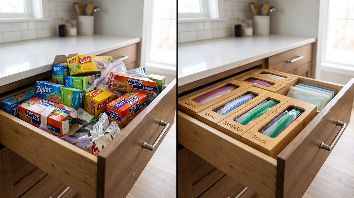 Best Food Storage Bag Organizers for Kitchen Drawers (2026) - BEFORE-AFTER / FINAL VERDICT
