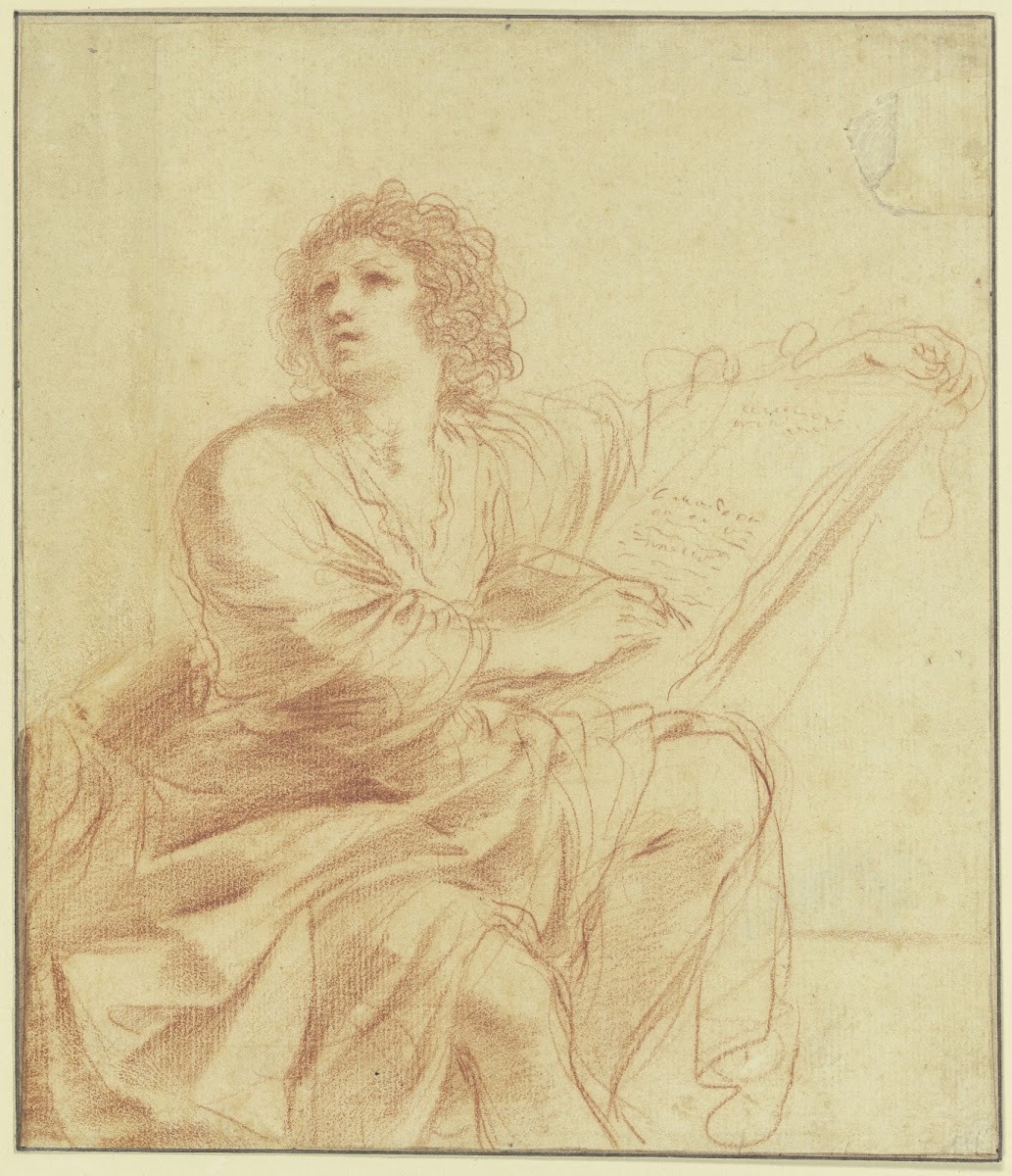 Johannes der Evangelist sitzend und schreibend