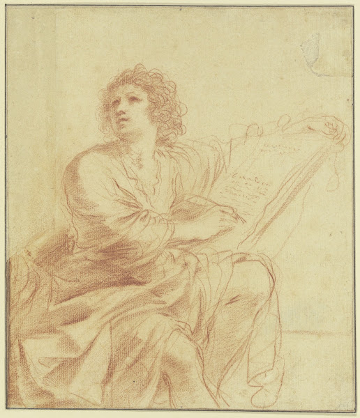 Johannes der Evangelist sitzend und schreibend