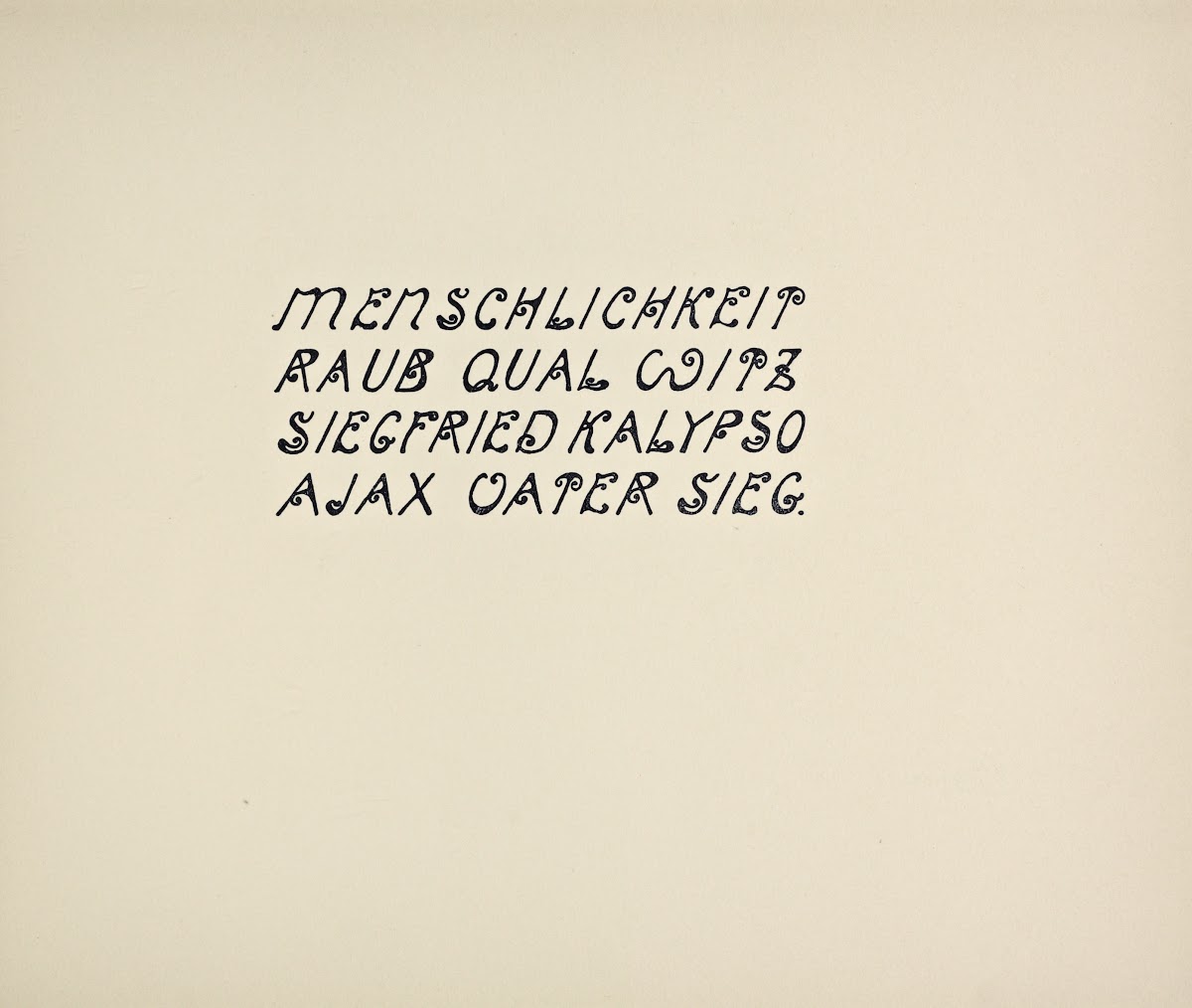 Beispiele kunstlerischer Schrift Pl029 1900