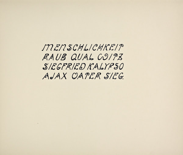Beispiele kunstlerischer Schrift Pl029 1900