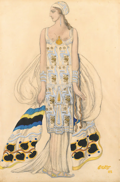 Costume Design For Ida Rubinstein In Phèdre