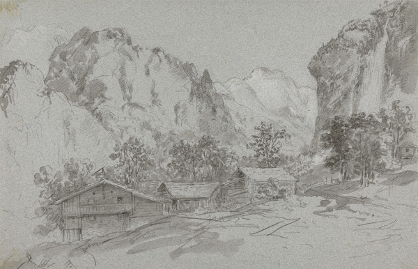 From the Window of the Inn at Lauterbraun ca 1811