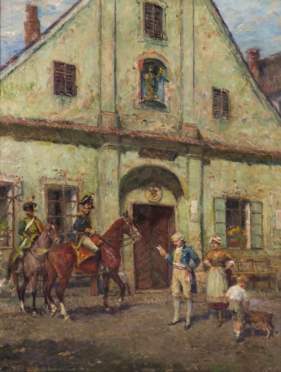 In Front Of The Town Hall In Oderberg