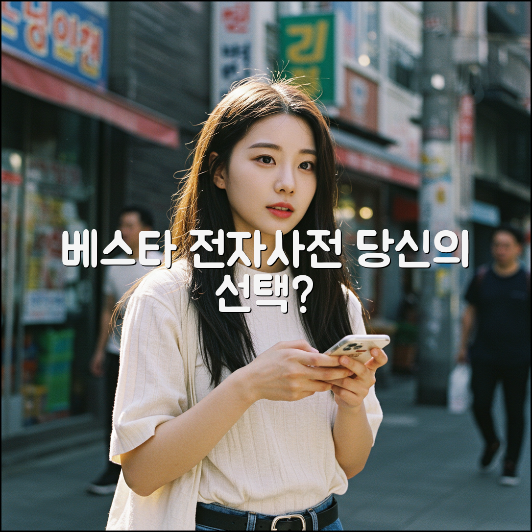 베스타전자사전, 당신의 선택은?