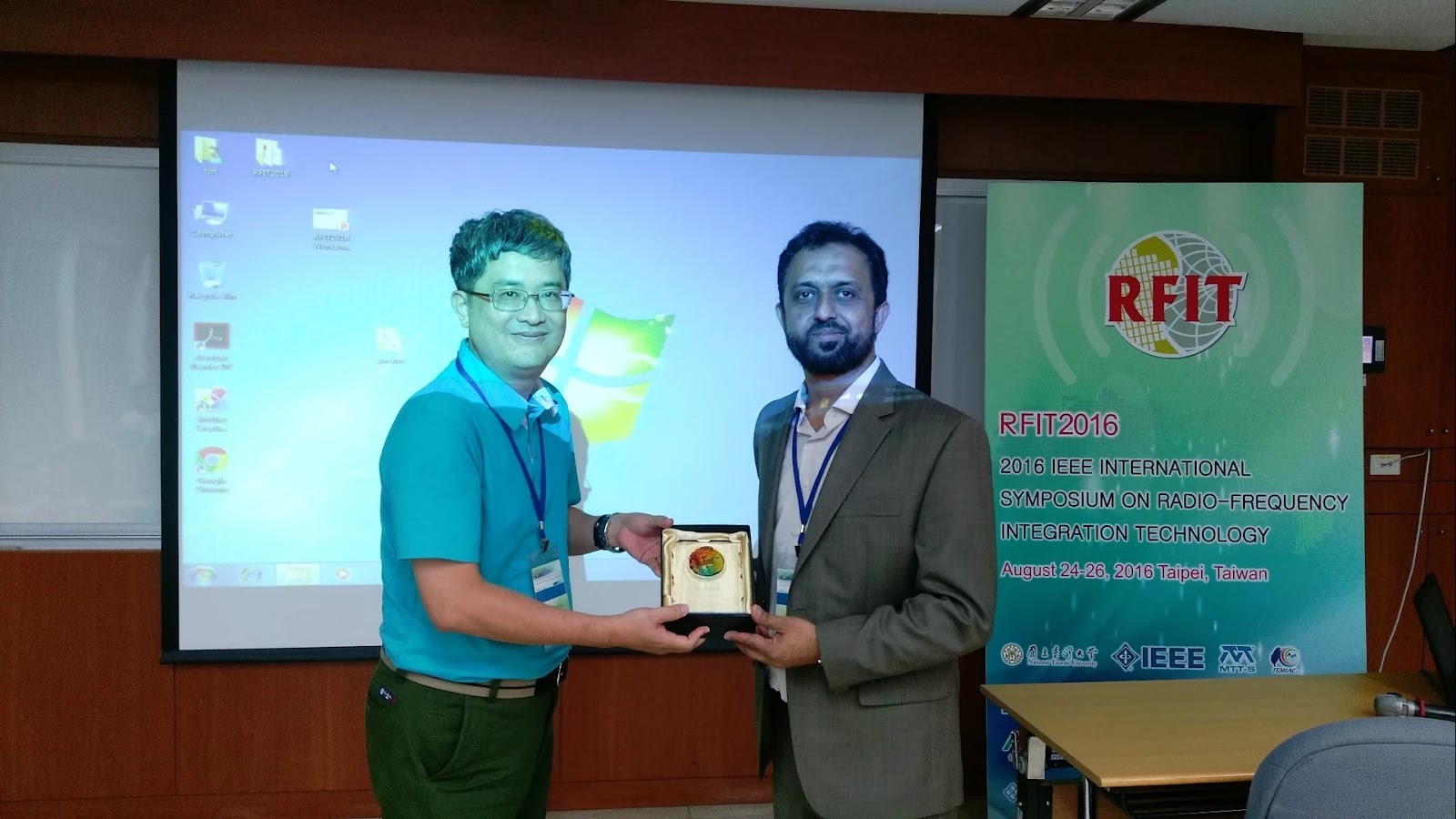 KAUST CEMSE EE IMPACT Atif Shamim At Symposium on RFIT 2016 Taiwan