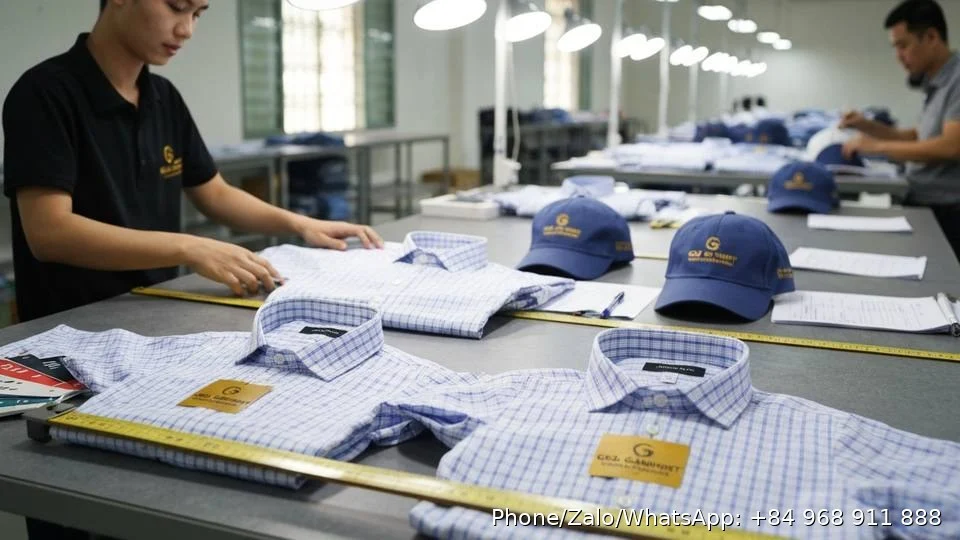 Company Shirts and Hats - Gold Garment Vietnam