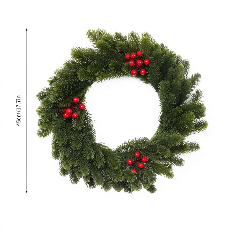 Artificial Christmas Wreath made of plastic, 10-30 cm