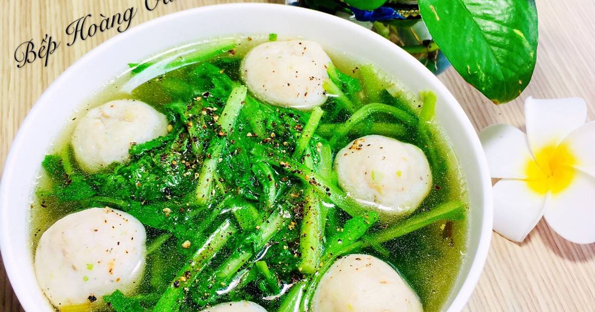 Canh Cải Bẹ Xanh Nấu Cá Thác Lác