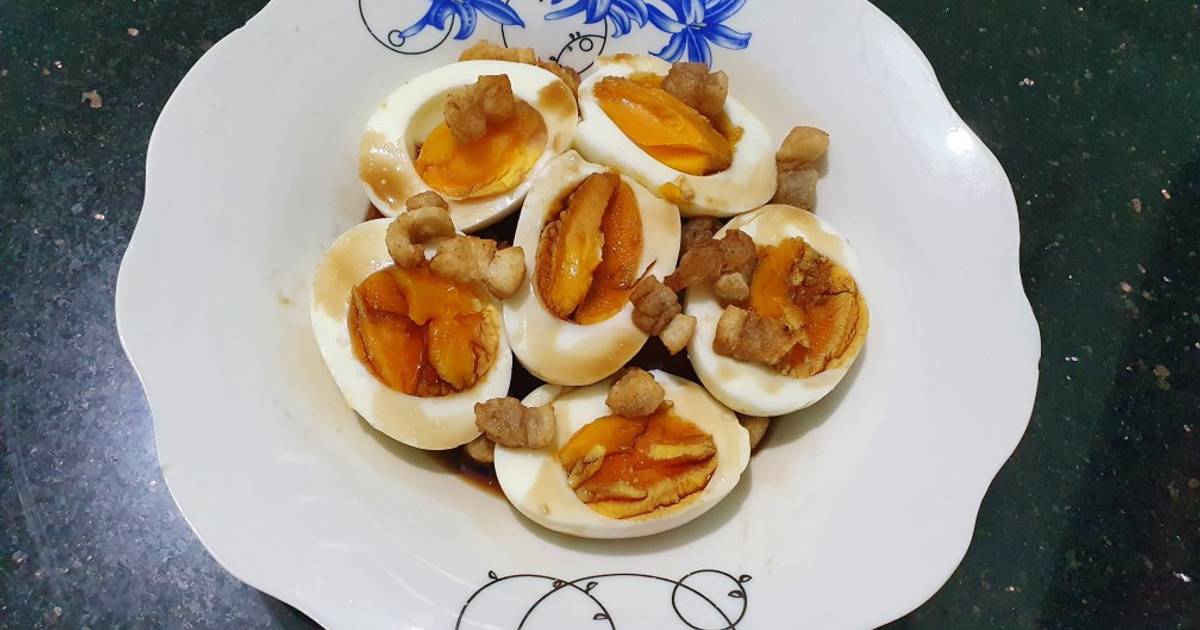 SP.0690 - Trứng Gà Luộc Tắm Xì Dầu