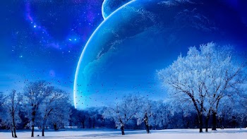 Winter Space Wallpaper