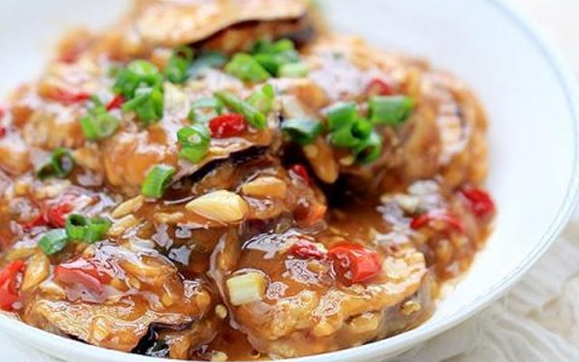 Cà Tím Nhồi Thịt Sốt Chua Ngọt
