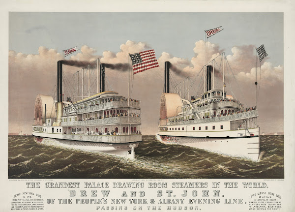 Grandest palace drawing room steamers in the world Drew and St John 1878