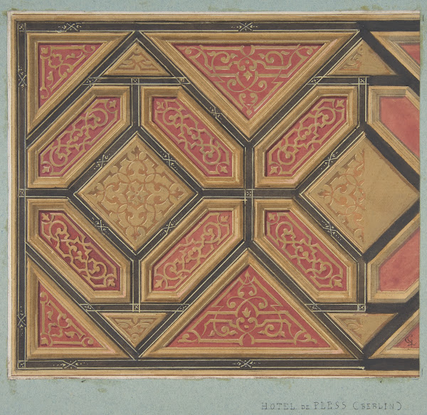 Design for the Decoration of the Ceiling in the Hôtel de Pless Berlin or the Cha