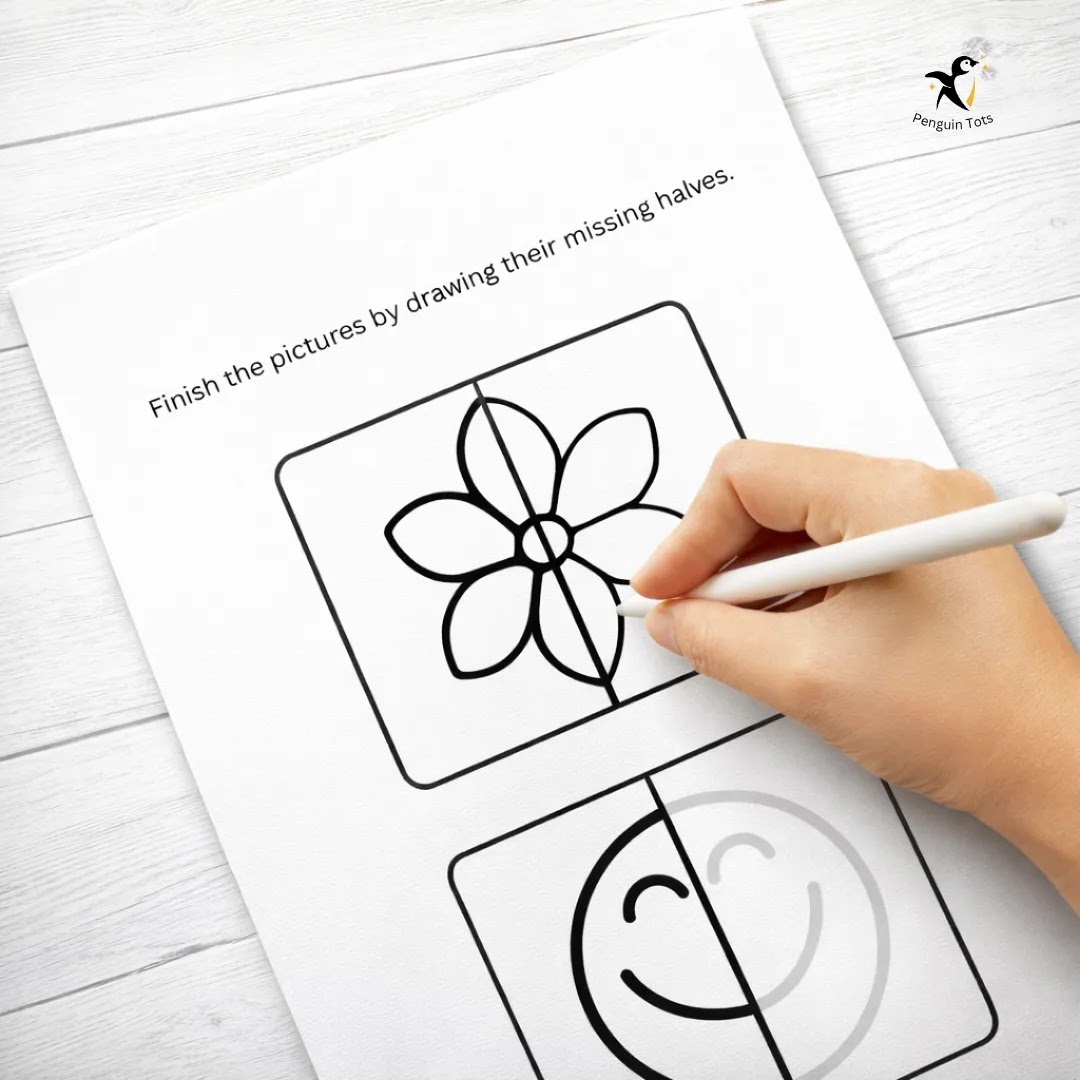 Symmetry Drawing Activity | Visual Spatial Skills, Mirror Drawing & Fine Motor Control