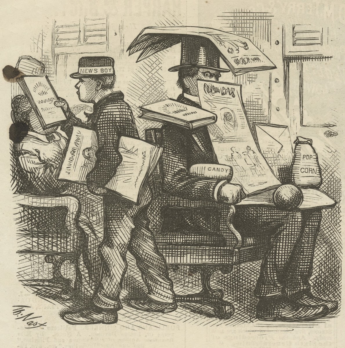 A patient railroad traveler 1874