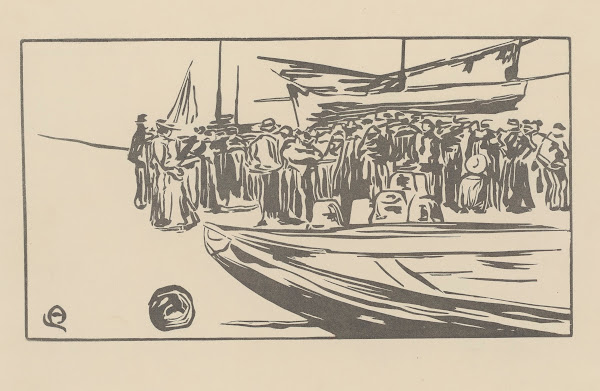 La Vente du poisson Yport 1902