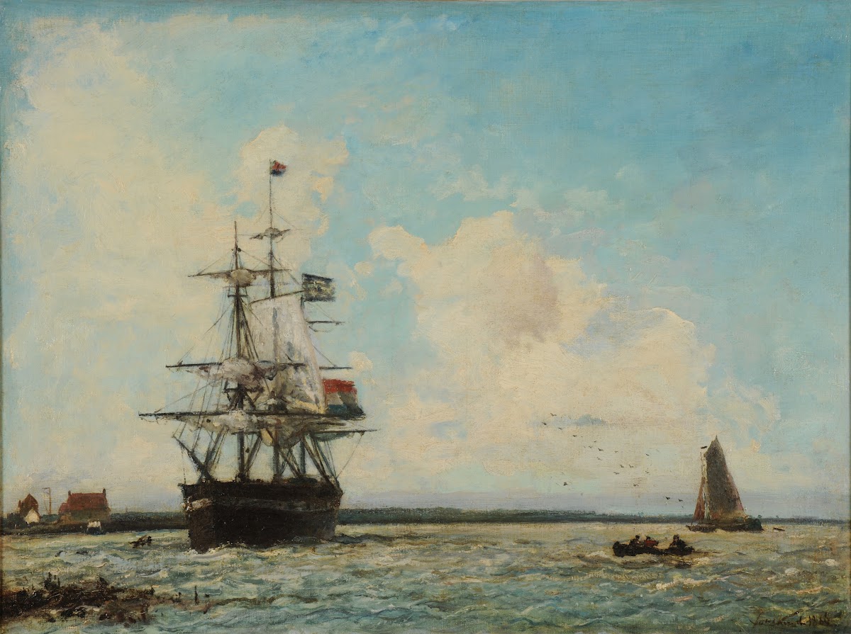 Marine Le Grand Canal de Dordrecht 1866
