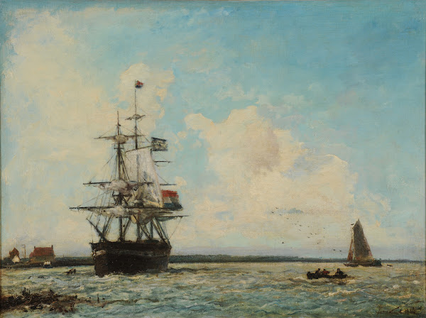 Marine Le Grand Canal de Dordrecht 1866