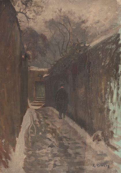 La rue Berton sous la neige 1901