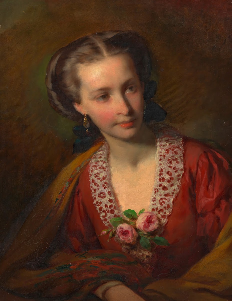 Hermine Amerling Schwägerin Friedrich Amerlings 1855