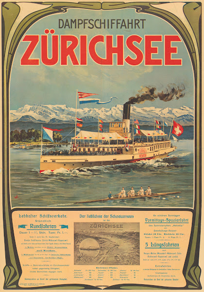 Dampfschiffahrt ZüRichsee 1900