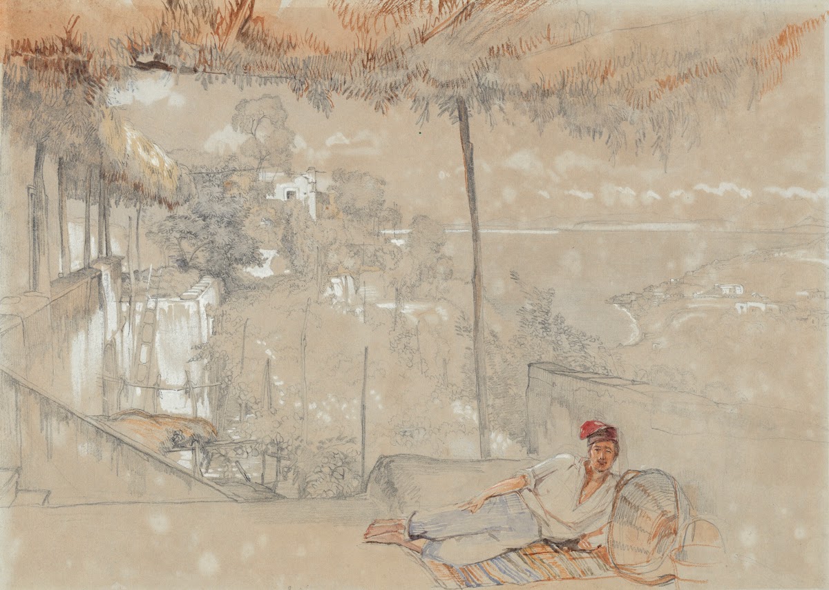 On the Terrace at Ischia Italy 1829