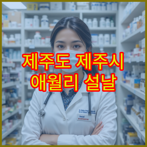 제주도 제주시 애월리 설날 연휴 기간 문 여는 당번 약국 안내