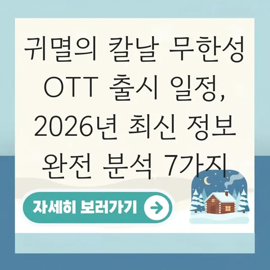 귀멸의 칼날 무한성 OTT 출시 일정
