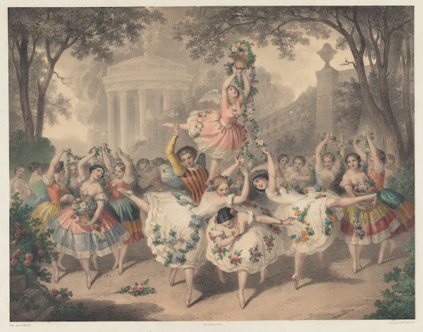 La scène de lOpéra Le pas des roses ballet 1860 1869