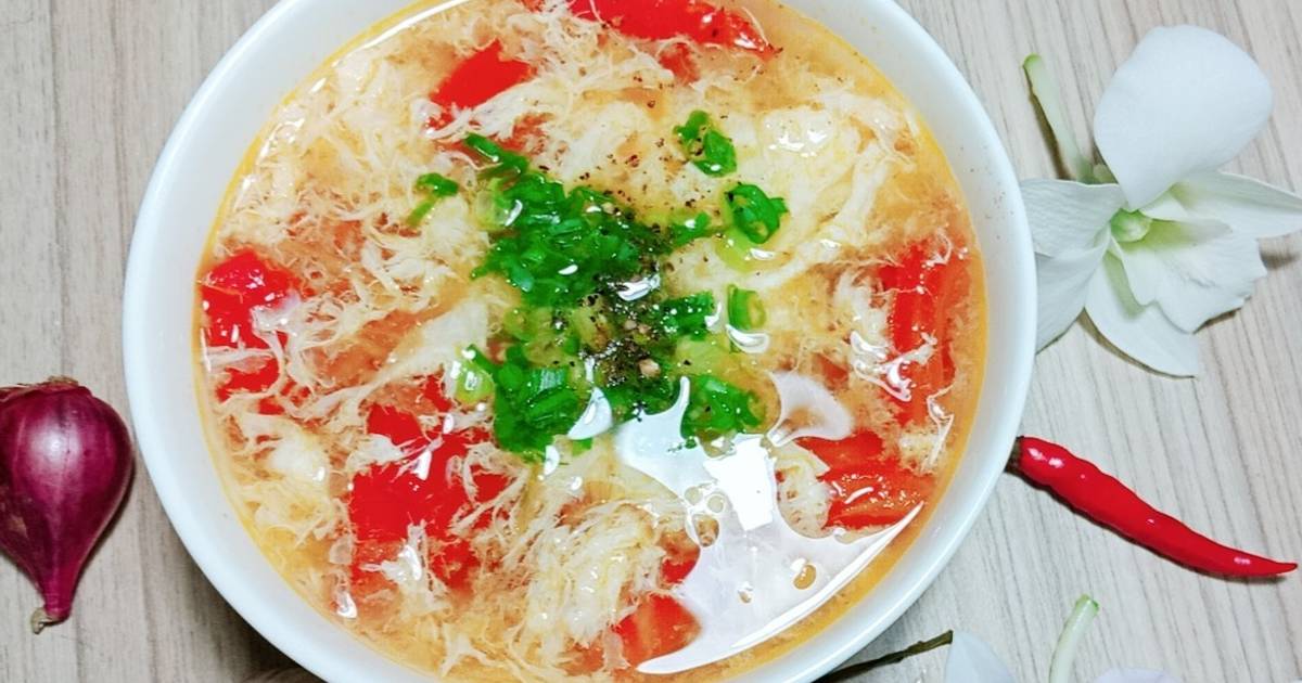 Canh cà chua trứng