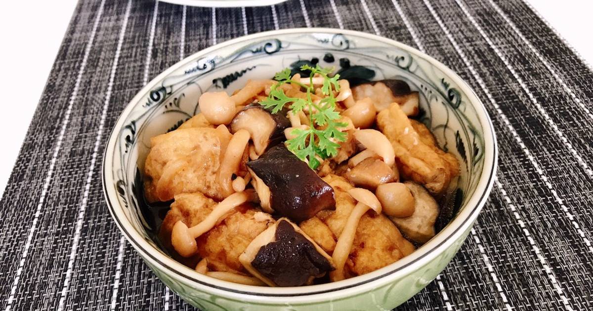 Đậu phụ kho nấm