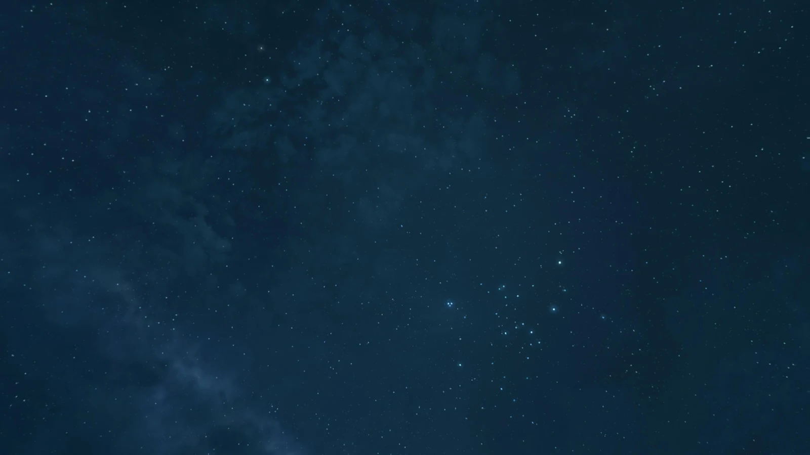 The Pleiades Star Cluster At Night - Astrophotography 4K Wallpaper (3840x2160)