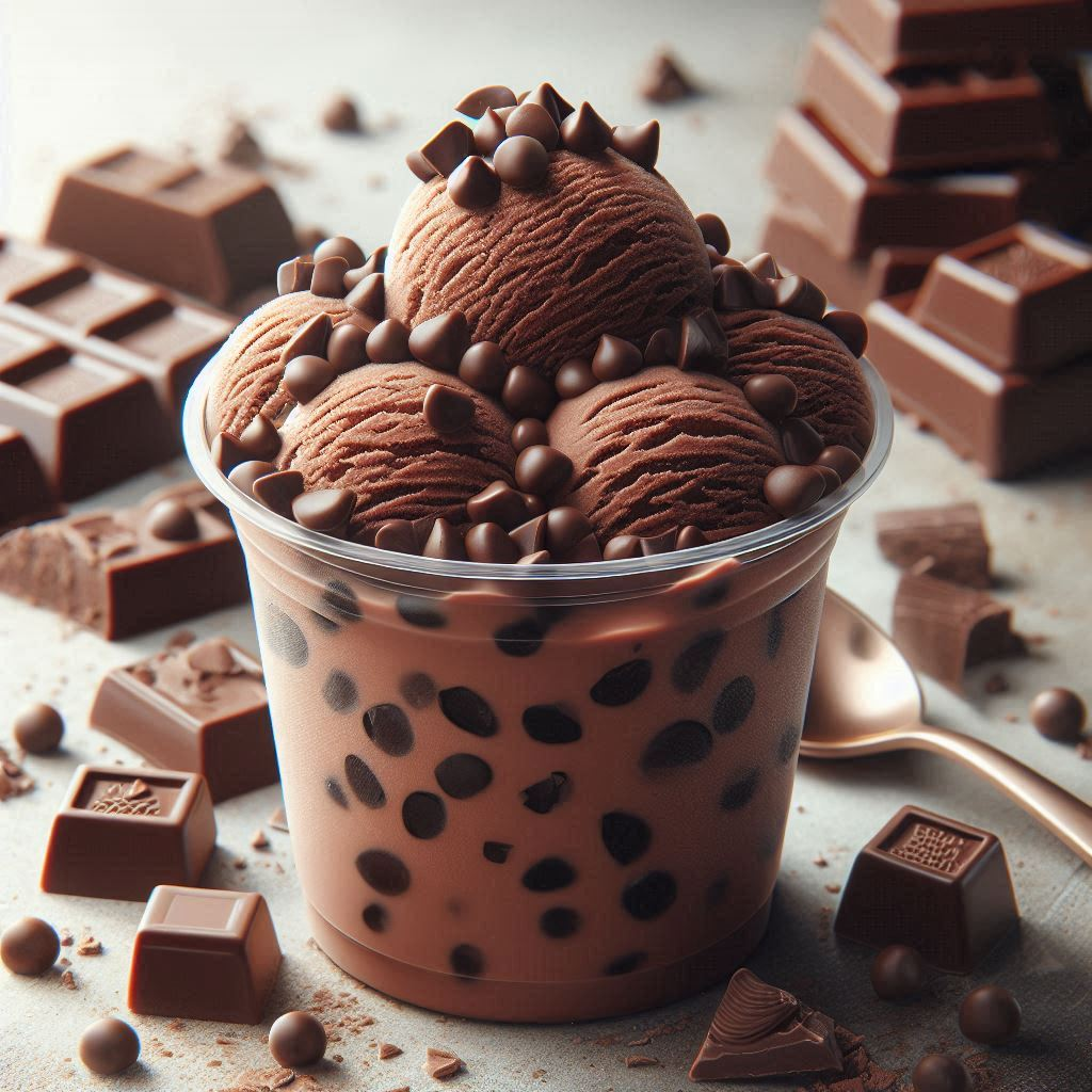 Chocolate Ice Cream with Choco Chips