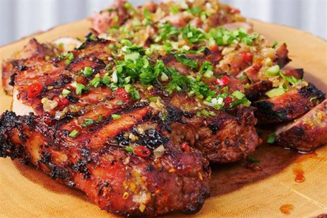 Thịt Nướng Ớt Sả Cay Giòn