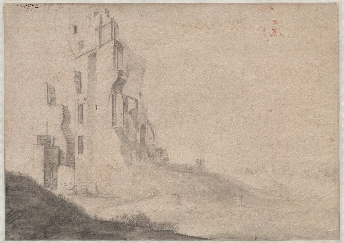 Ruin of the huis Ter Kleef near Haarlem c 164647