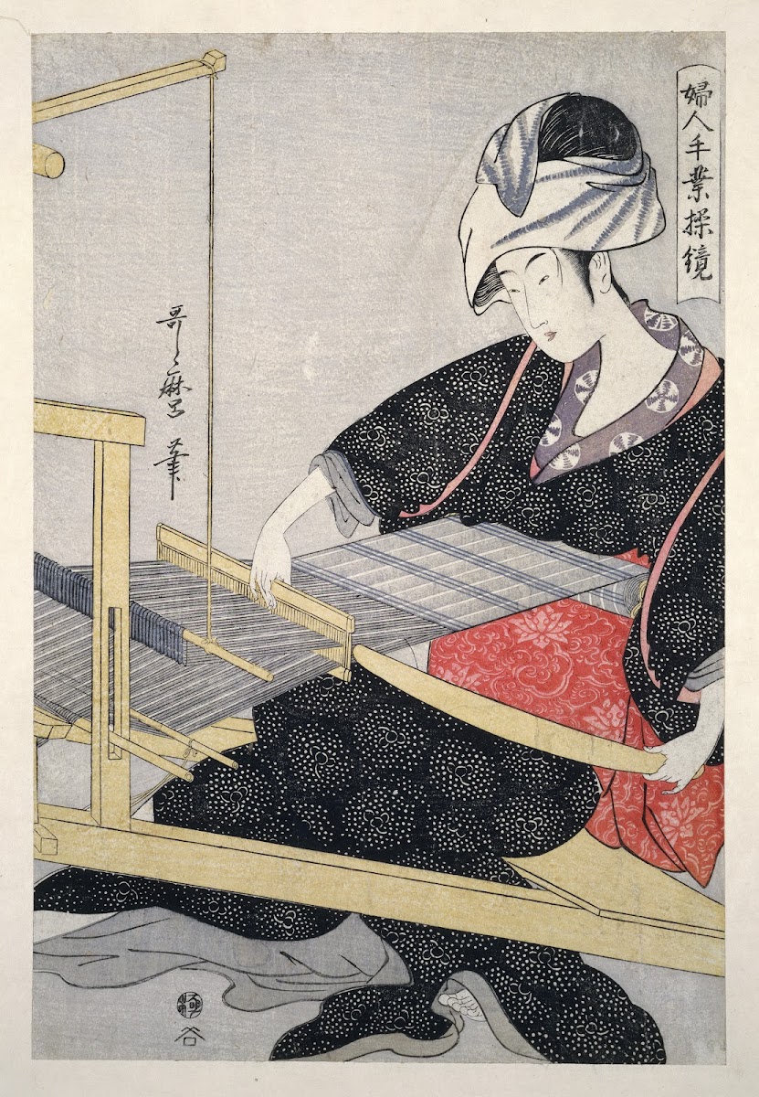 Hata ori  Weaving on a loom 1793 1804
