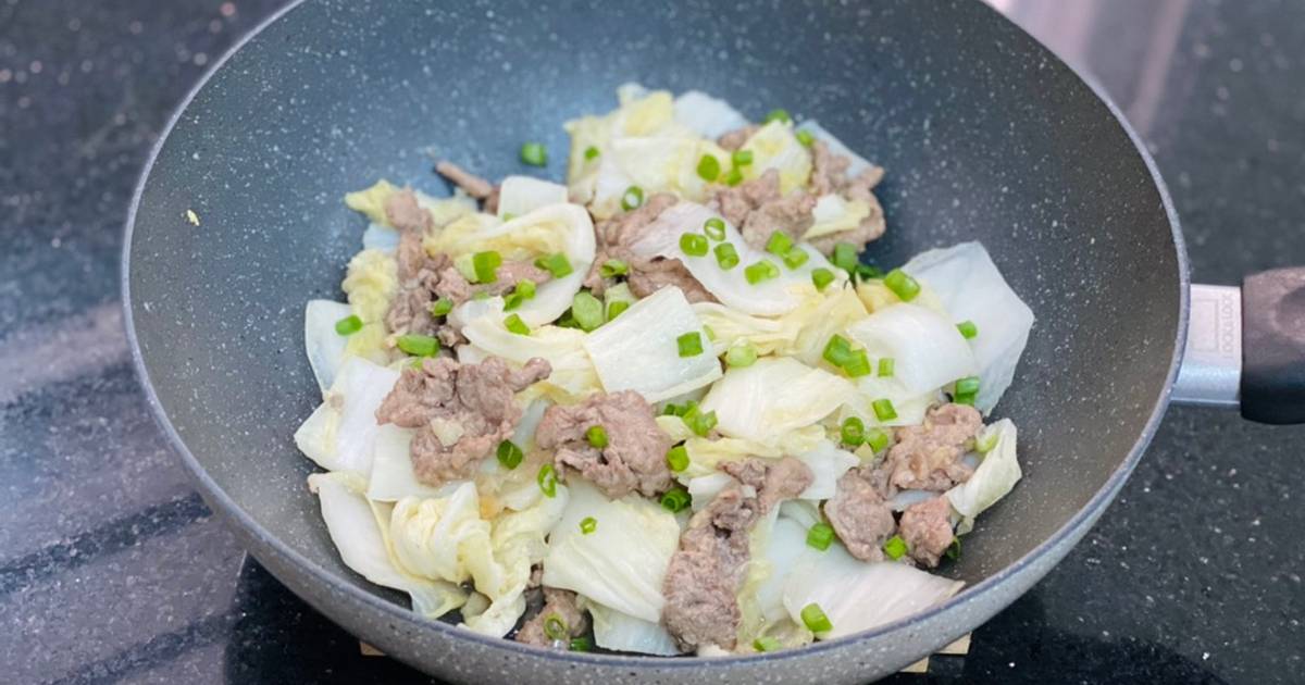 Cải Bắp Thảo Xào Thịt Bò