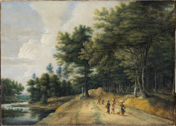 Landscape with a Road through a Wood of Beeches