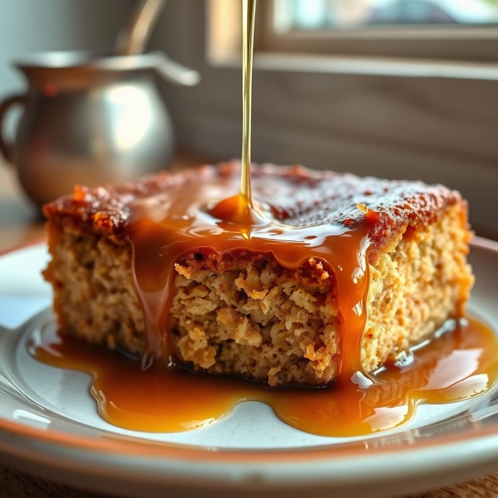 Classic Sticky Toffee Pudding Recipe with Rich Toffee Sauce (Easy Homemade Dessert) finished
