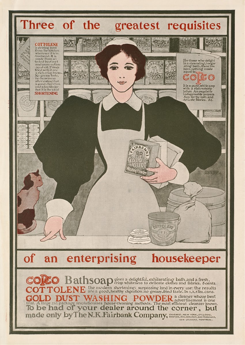 Three of the greatest requisites of an enterprising housekeeper  Copco Cottolene