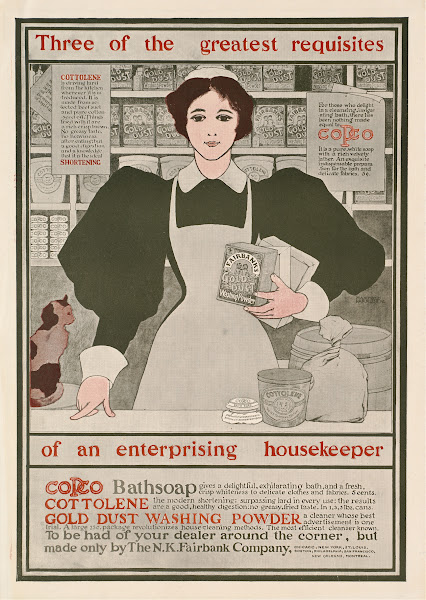 Three of the greatest requisites of an enterprising housekeeper  Copco Cottolene