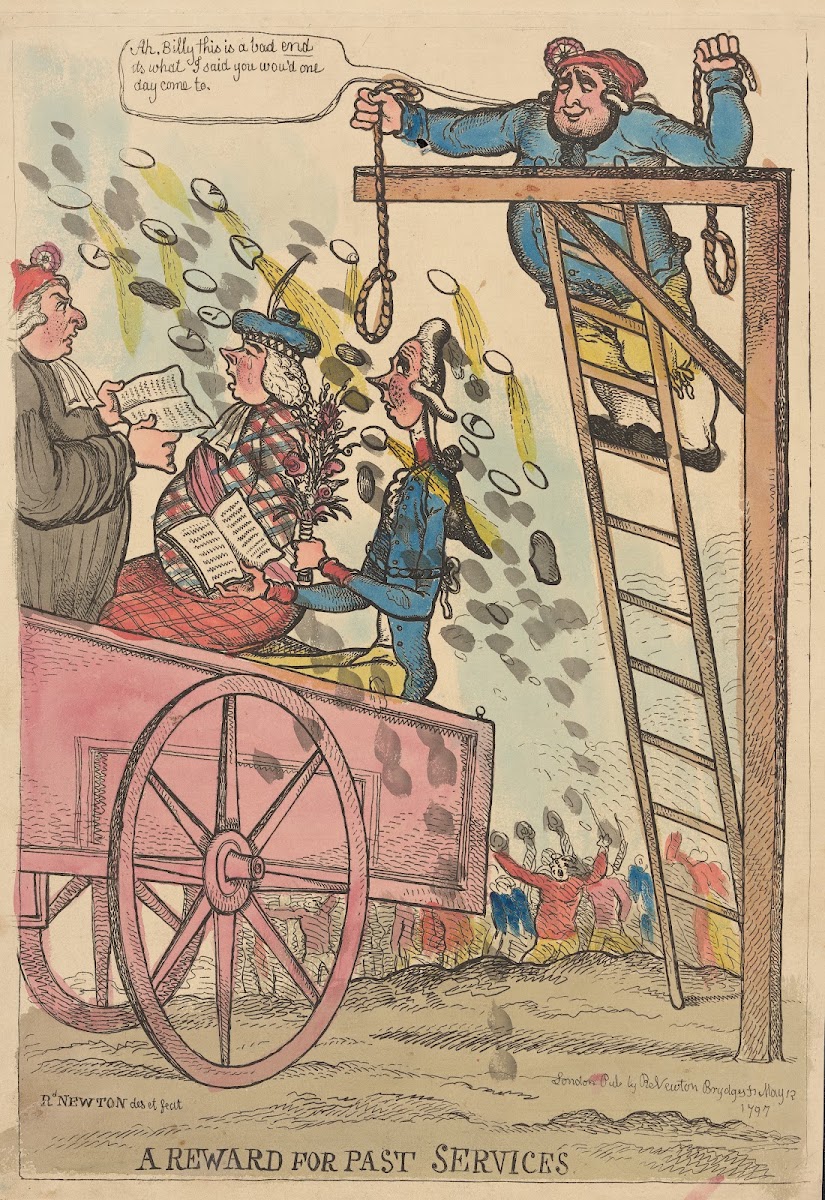 A reward for past services 1797